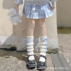 Witte Beenwarmers Japanse Jk Sokken Winter Beenbedekkers Winter Womens Sokken Lolita Gebreide Sokken Leuke Lange Knie Sokken Slouch sokken