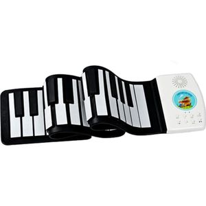 Draagbare 49-Key Vroegschoolse Onderwijs Multifunctionele Muziekinstrument Hand Gerold Piano