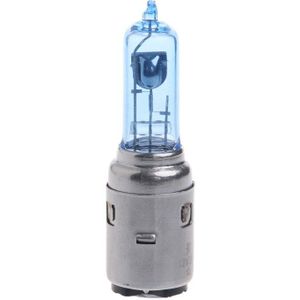 Motorfiets Dc 12V 35W BA20D Koplamp Halogeen Lamp Xenon Wit/Blauw Licht