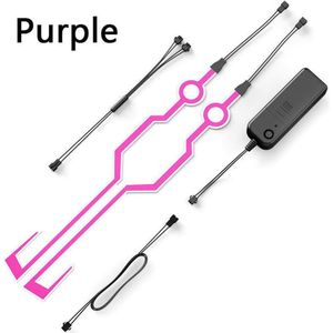 Motorhelm Night Riding Light Signaal Waterdicht Duurzaam Helm Moto Kit Knipperende Strip Led Licht Lichtgevende Helm Sticker