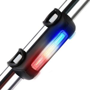 Fietsverlichting Ultra Bright Fietsen Lichten Usb Oplaadbare Fiets Achterlicht Rood/Blauw/Wit 7 Lichtstanden Voor racefiets En Mount