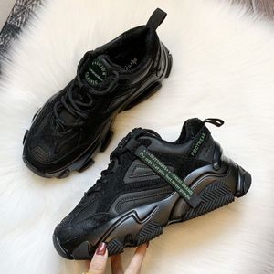 Vrouwen Chunky Sneakers Mode Platform Mesh Vrouwen Casual Schoenen Tennis Vrouwelijke Comfor Zwarte Vrouw Gevulkaniseerd Schoenen