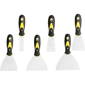 6Pcs Plamuurmes Set Rvs Spatel Spackle Mes Roestvrij Plamuurmes Spatel Voor Schrapen Muren Cnim