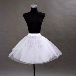Wit Zwart Rood Geen Hoop Korte Petticoat Crinoline Voor Meisjes Tutu Rok Een Lijn Baljurk Onderrok Jupon Gewaad de Mariee