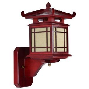 Antieke Chinese Retro Hout Wandlamp Blaker Licht E27 Restaurant Hotel Slaapkamer Wandkandelaar Vintage Lichtpunt Art Deco