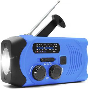 2000Mah Solar Radio Am/Fm Weer Radio Multifunctionele Draagbare Emergency Radio Met Led Zaklamp Zonne Mobiele Power Radio