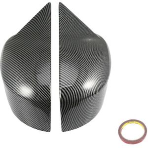 2 Stuks Auto Koolstofvezel Ox Hoorn Side Achteruitkijkspiegel Cover Trim Voor Ford Focus