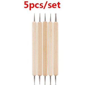 Nail Art Brush Pennen Acryl Nail Penselen UV Gel Nail Polish Schilderen Tekenen Penselen Set Strass Handvat Manicure Gereedschap Borstel