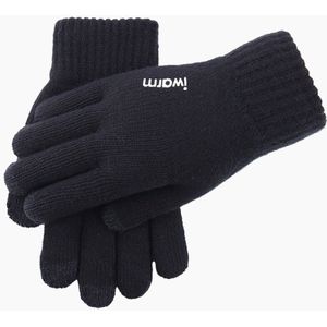 Winter gevoerde anti-slip wollen handschoenen warme touch screen gebreide mannen \'s gloves888