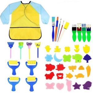 DIY Schilderen Gereedschap Postzegels Speelgoed Bloem Stempel Spons Borstel Set Art Supplies Cartoon Borstel DIY Schilderen Tool Tekening Ambachtelijke Speelgoed