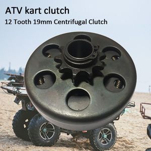 12 Tand 19 Mm Buggy Metalen Mini Fiets Motorfiets Go Kart Onderdelen Accessoires Montage Centrifugaalkoppeling Duurzaam Professionele Auto