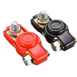 Universele 1 Paar Boot Zuiver Koper Beschermen Camper 12V +/- Auto Accessoires Batterij Terminal Auto Connectors Vervanging