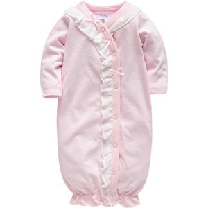 Kavkas Baby Nachtkleding Volledige Mouw O Hals 100% Katoen Baby Meisjes Nachtkleding Kleding Pasgeboren Rompertjes 3 M 6 M 9 M Roupa De Bebes