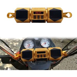 Motorfiets MP3 Speler Stuur Speaker Bluetooth Muziek Fm Radio Waterdichte Verstelbare Beugel Fiets Audio Stereo 12V