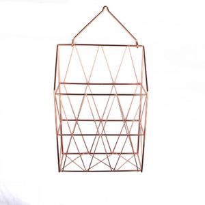 Metalen Opslag Mand Mode Nordic Muur Opknoping Opbergrek Netto Ijzer Bureau Tijdschrift Krant Organizer Wanddecoratie Houder