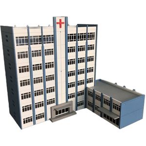 1:150 N Schaal Zand Tafel Decoratie Diy Montage Model Ziekenhuis Building