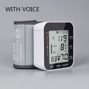 Automatische Smart Pols Digitale Led Display Elektronische Bloeddrukmeter Manchet Gezondheid Meting Bloeddrukmeter Met Voice