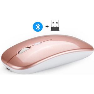 Draadloze Muis Computer Bluetooth Muis Stille Pc Mause Oplaadbare Ergonomische Muis 2.4Ghz Usb Optische Muizen Voor Laptop Pc