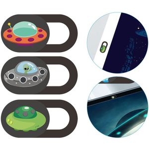 3Pcs Camera Cover Slide Praktische Patroon Tablet Webcam Blocker Camera Cover Slide Laptop Camera Cover