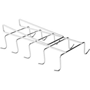 Mok Houder Cup Hanger Onder Plank Kast Koffie Keuken Opbergrek Kast Zilver 10 Haken 304 Rvs