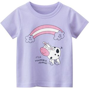 Baby T-shirts Peuter Meisjes Tees Korte Mouwen Baby Kids Katoenen Shirt Hemd Tops