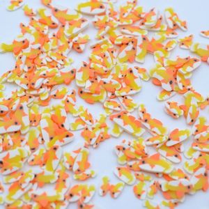 20 G/partij Polymeer Klei Oranje Vis Sprinkles Mooie Confetti Voor Ambachten Maken, Diy