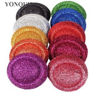 6.3 ""(16Cm) 10 Kleur Blingbling Mini Top Hoeden Baret Tovenaar Base Party Hoed Glitter Hoeden Diy Haar Accessoires 12 Stks/partij MH020