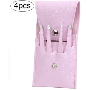 4/6Pcs Wenkbrauw Ontharing Pincet Rvs Wimper Clip Professionele Lash Tweezer Set Wenkbrauw Tang Tip Make-Up gereedschap