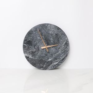 Marmeren Klok Minimalistische Modern Wandklokken Keuken Art Persoonlijkheid Nordic Muur Horloge Home Decoratie Accessoires
