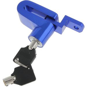 Anti-Diefstal Sercurity Disc Brake Lock Voor Scooter Bikecycle Motorfiets Blauw