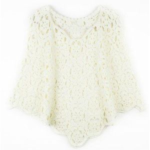 Vrouwen Batwing Truien Mouwen Zoom Losse Wrap Swing Trui Blouse Onregelmatigheid Cloak Poncho Cape Tops Knited Trui Jas Sjaal