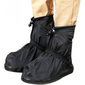 Mode 1 Paar Herbruikbare Schoen Cover Pvc Unisex Antislip Slijtvaste Regenlaarzen Waterdichte Schoen Cover mid-Buis