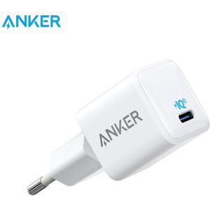 Anker Nano Iphone Lader, 20W Piq 3.0 Duurzaam Compact Fast Charger, powerport Iii USB-C Charger Voor Iphone 12 Serie