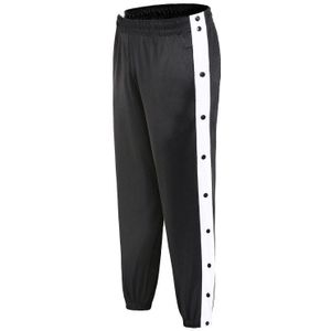 Mannen Basketbal Broek Side Gestreepte Knop Te Dragen Heren Casual Broek Losse Joggingbroek