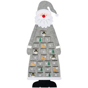 Vilt Advent Kalender Stof Kerst Opknoping Hanger Kerstman Ornamenten Vullen 24 Invulbare Diy Advent Kalender Home Xmas Decor