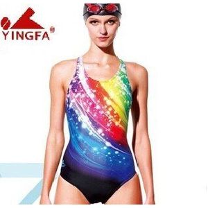 Yingfa Professionele concurrentie sport een stuk driehoek training badpak waterdichte vrouwen badmode badpak
