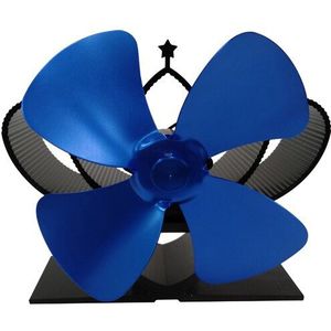 Mini Kachel Fan 4 Blade Haard Ventilator Warmte Aangedreven Komin Hout Brander Eco Fan Vriendelijke Rustig Thuis Efficiënte Warmteverdeling