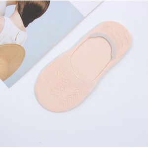 6 Pairs Womens Onzichtbare Sokken Zomer Non-Slip Siliconen Ademend Meisjes Boot Sok Pure Kleur Schattige Vrouwelijke Katoenen Sokken sox Meias