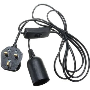 2 M Kabel E27 Lampvoet Socket Licht Houder Voor Reptile Keramische Infrarood Warmte Emitter Lamp Light Lamp US EU UK AU Plug