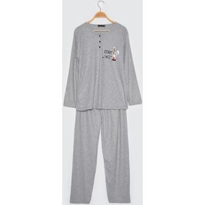 Trendyol Gedrukt Gebreide Pyjama Set THMAW21PT0856