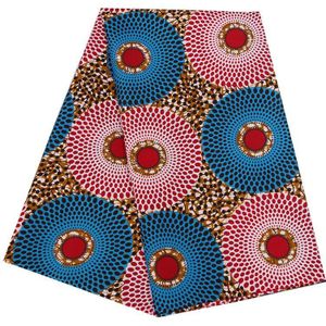 Afrikaanse Polyester Wax Prints Stof Binta Echte Wax 6 Yard Afrikaanse Stof Voor Feestjurk