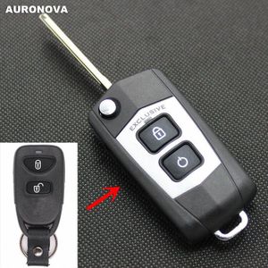 Auronova Upgrade Folding Key Shell Voor Kia Forte 2 Knoppen Afstandsbediening Autosleutel Geval Diy