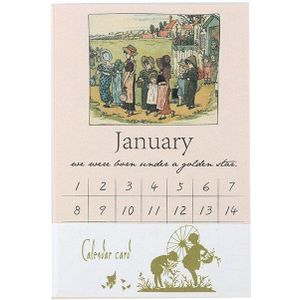 20Sets/1Lot Kalender Kaart Retro Wenskaarten Verjaardag Brief Zakelijke Card Set Bericht Kaart