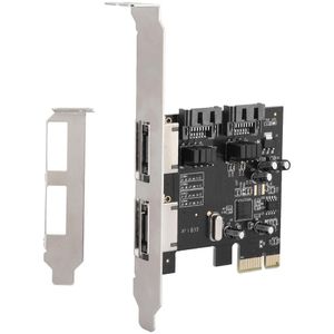 Pci Naar 4-Port Sata/Esata 3.0 Riser Card ASM1061 Sata 3.0 Pci Esata/ Sata