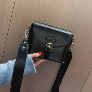 Bruine Tas Dames Schoudertassen Clutch Bag Vrouwelijke Crossbody Tas Voor Vrouwen Pu Messenger Bags Met Brede Band handtas