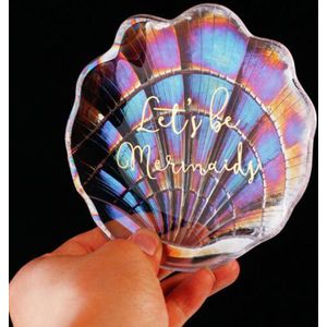 Creatieve Multicolor Glas Shell Vorm Plaat Snack Mermaid Schotel Dessertbord Servies Taart Plaat Keuken Tablware Supply