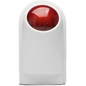 Rode Kleur Outdoor Waterdichte Draadloze Strobe Sirene Led Lamp Binnen Home Security Alarm Speaker