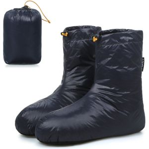 Winter Outdoor Down Booties Sokken Warme Zachte Winddicht Slapen Slippers Met Verstelbare Trekkoord Voor Camping Wandelen Slapen