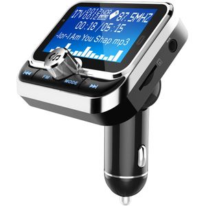Auto Fm-zender Met Afstandsbediening Usb Disk En Autolader 1.8 &quot;Lcd Bluetooth MP3 Speler Handsfree Fm modulator 2.4A
