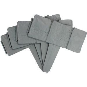 4 Pcs Hek Voor Tuin/Simulatie Steen Baksteen Hek Plastic Privacy Hek Tuinieren Bloem Tuin Patio Groenten Yard Hekken